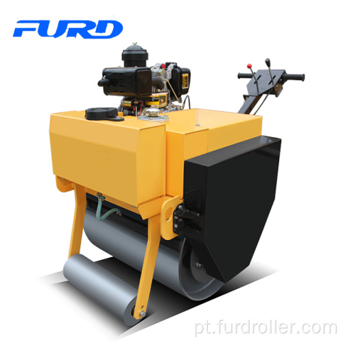 Compactador de rolo de tambor de 500 kg, rolo compactador pequeno com motor diesel (FYL-700)